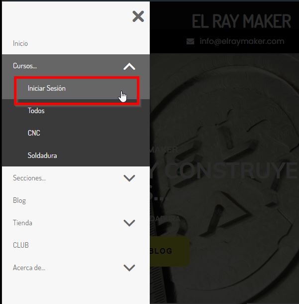 Iniciar sesión desde dispositivo móvil